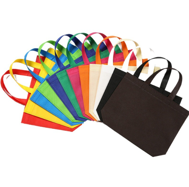 Customized non woven bag with bottom and side  - copy