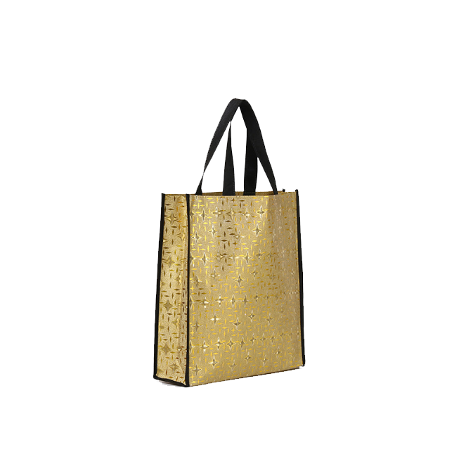 Laser laminated nonwoven bag customized handbag advertisement take out bag clothing shopping bag 
