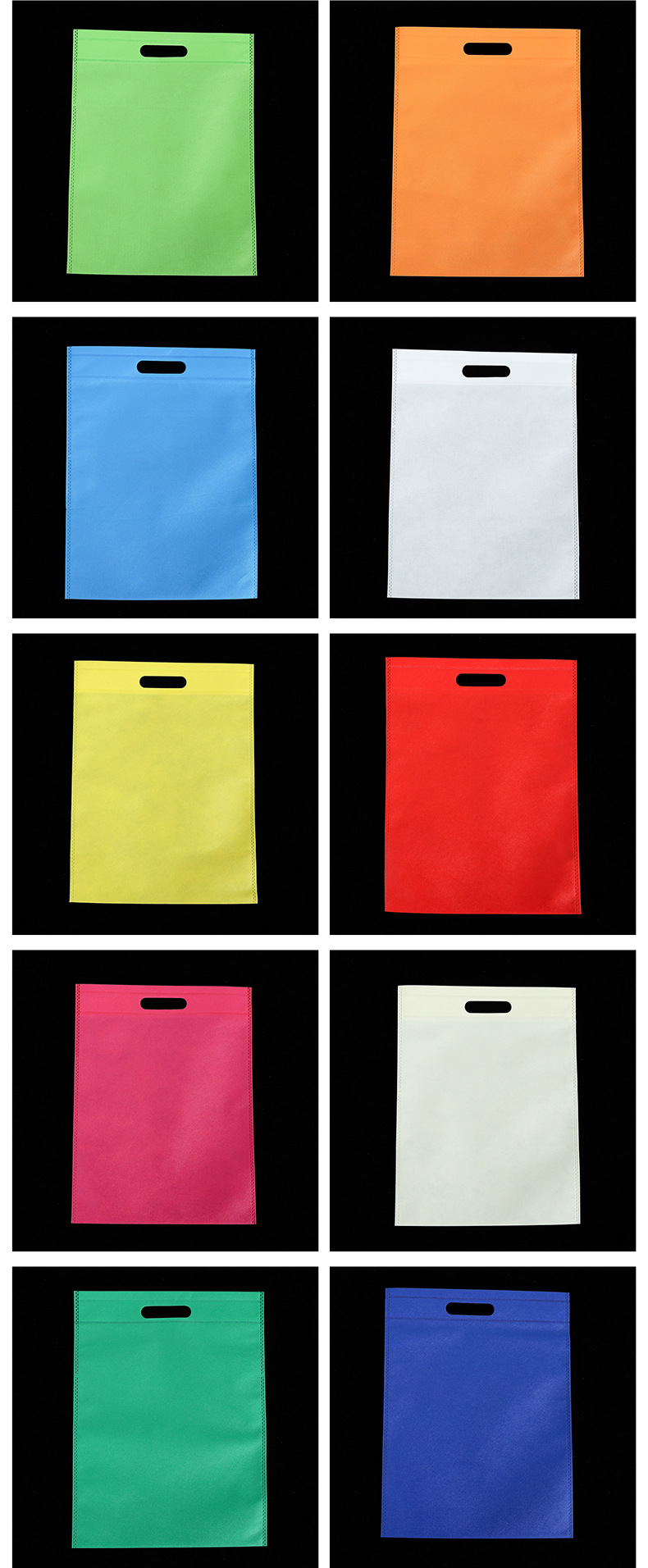 Non woven plane shopping bag customized folding advertisement portable flat pocket gift bag customized spot printing logo